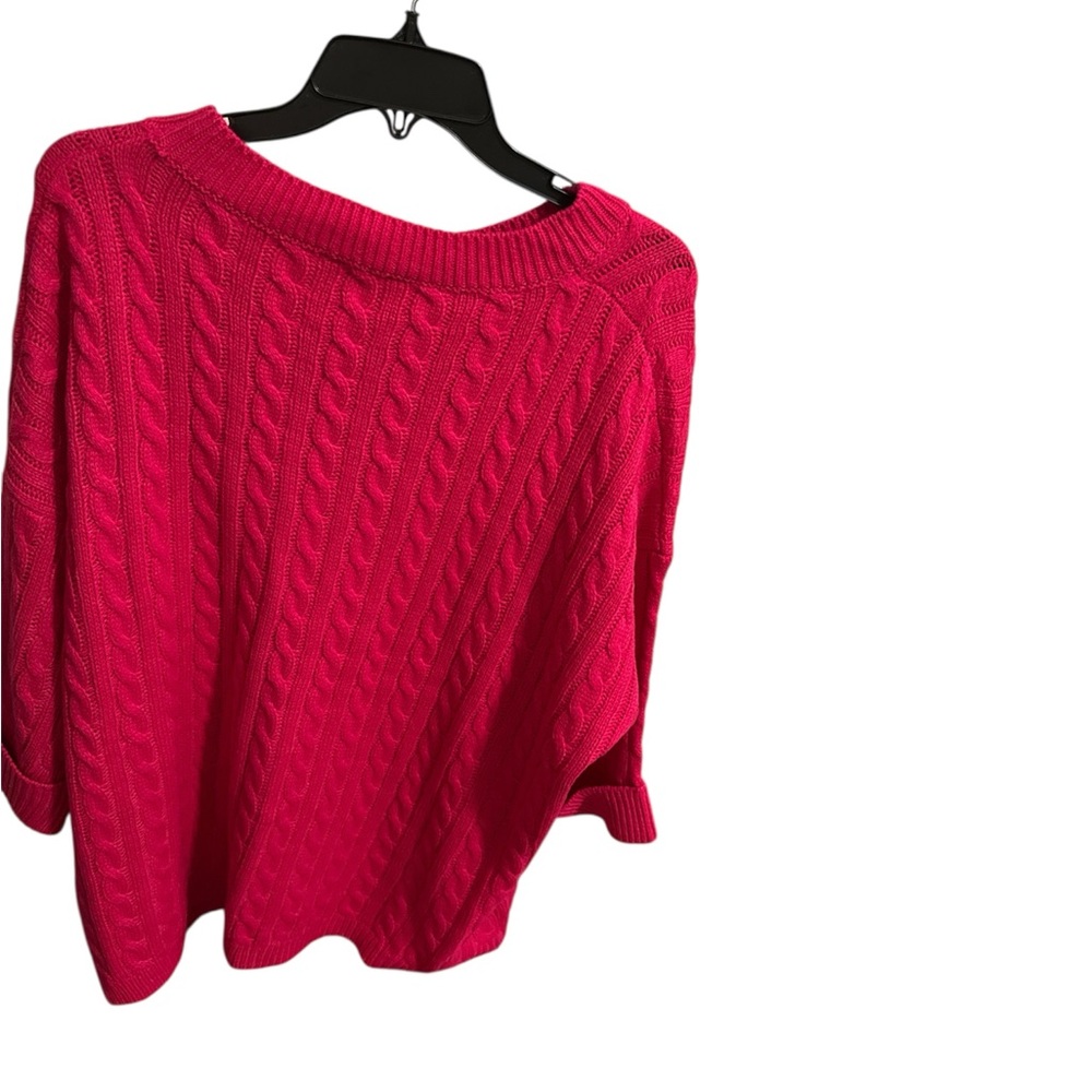 JODIFL Pink Off-the-Shoulder Sweater